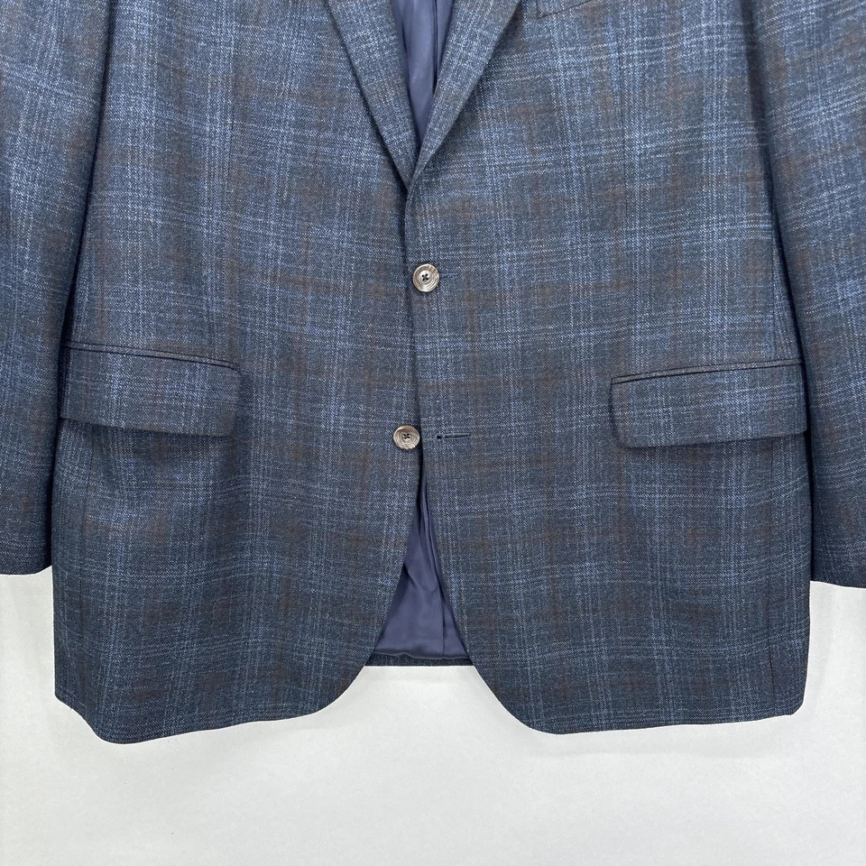 Blazer Jack Victor Para Hombres 46 Grande Mezcla de Lana a Cuadros Gibson SPJ Abrigo Deportivo Canadá Foto 3 de 4