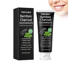 Activated Bamboo Charcoal Toothpaste Teeth Mint Whitening Remove Black Stains