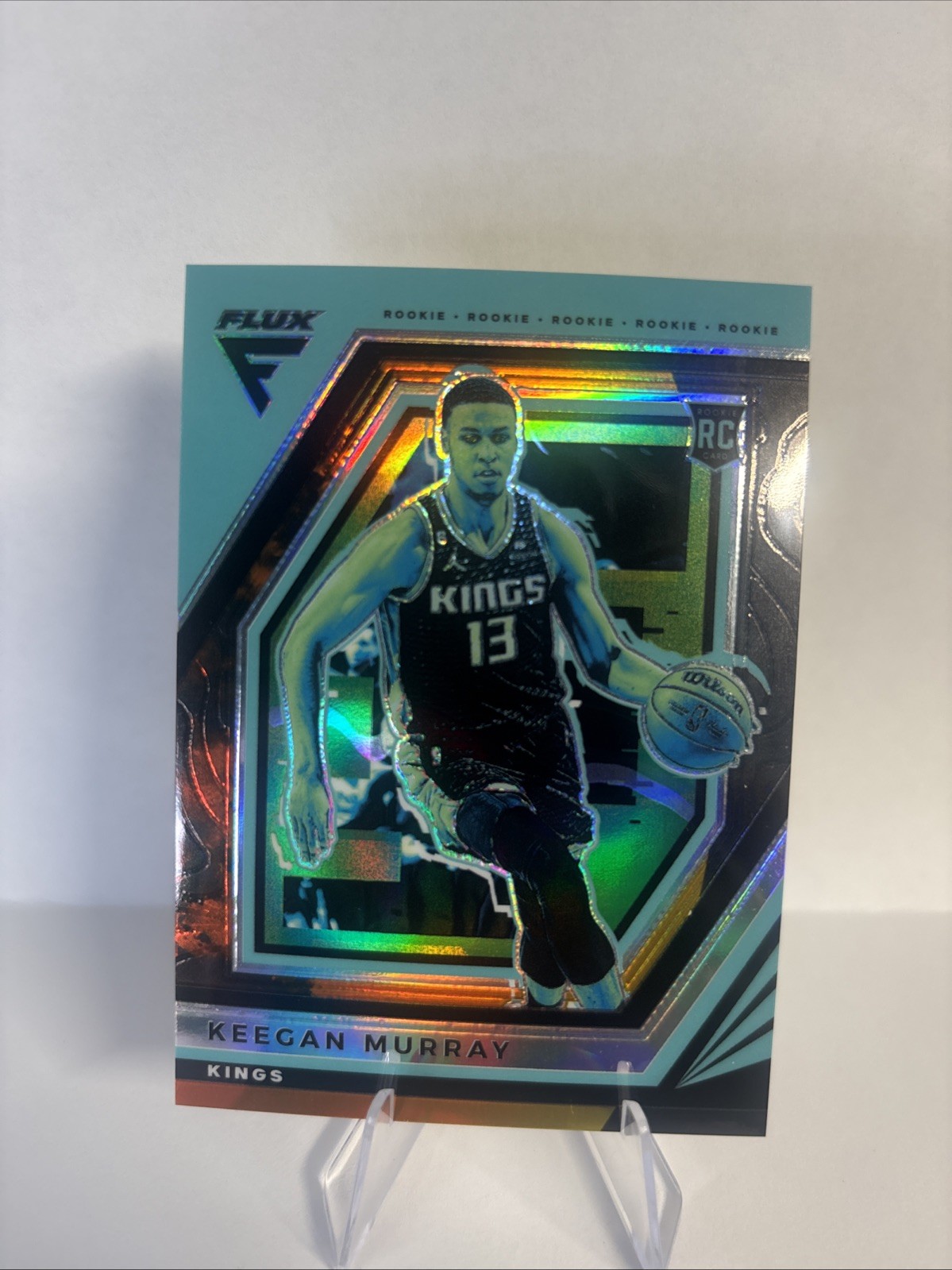 2022-23 Panini Flux - Rookies Keegan Murray #228 Solar Eclipse Prizm /49 (RC)