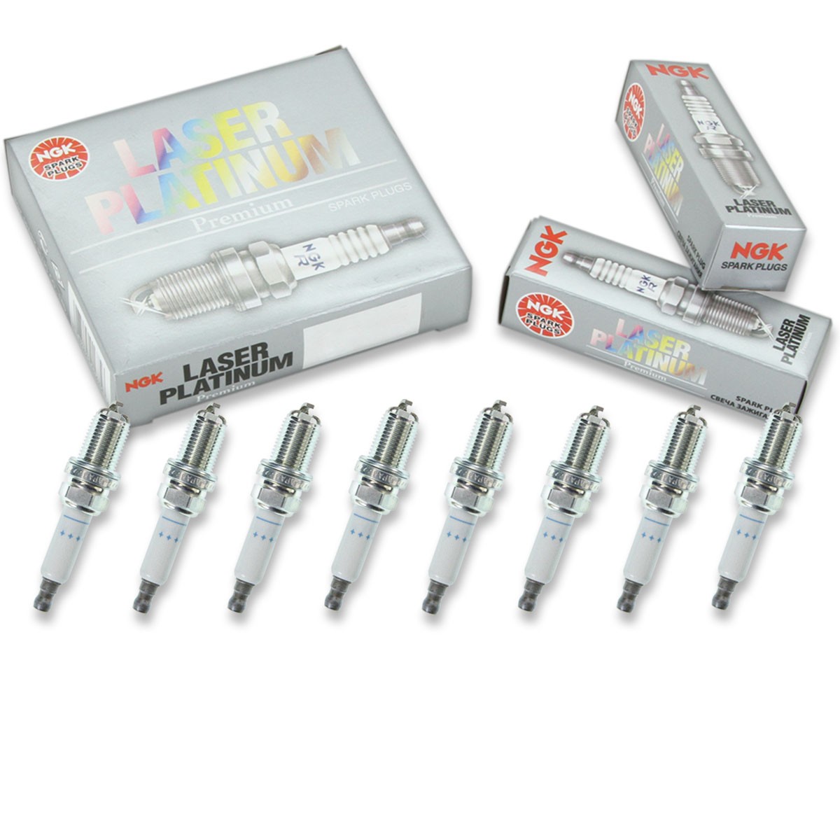 8 pcs NGK Laser Platinum Spark Plugs for 2007-2010 Audi Q7 4.2L V8 4.2L - ju