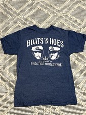 T-Line Step Brothers Boats 'N Hoes Prestige Worldwide Navy T-Shirt Mens Small