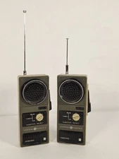 General Electric • GE Handheld Portable Walkie-Talkie Radios • Pair WORKS!