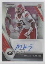 2021 Panini Prizm Draft Picks Silver Malik Herring #DPA-MHE Auto 0c2