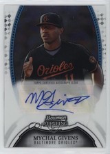 2011 Bowman Sterling Prospect Auto Mychal Givens #BSP-MG Auto 9vp