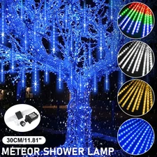 Meteor Shower Lights Outdoor Christmas UL Certified Falling Rain Drop Lights USA