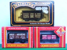 3 x South Wales 6,7 & 8-Plank POWs: Hornby R199, R6010 and Mainline 837685  OO
