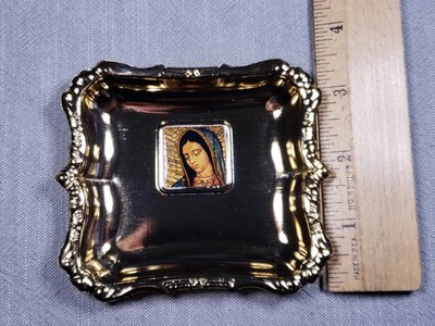Our Lady Of Guadalupe Wedding Engagement Ring Dish Ring Holder Metal B96