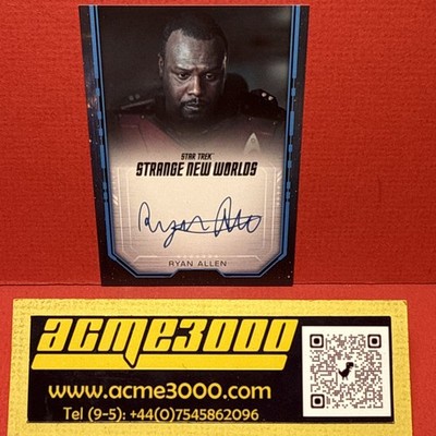 Star Trek STRANGE NEW WORLDS Staffel 2 RYAN ALLEN als Polk Boarder Autogrammkarte