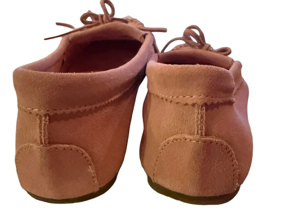 RARO DE COLECCIÓN Rampage Años 90 Y2K Rosa Gamuza Cuentas Mocasines Boho Western Suave Niña 8.5 Foto 4 de 4