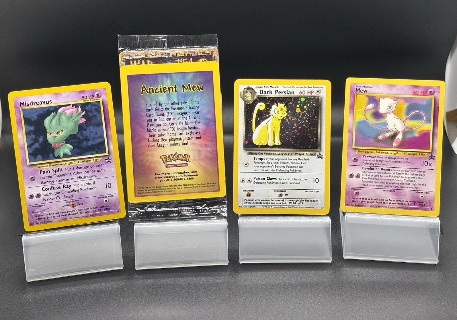 Black Star Promos Lot Pokemon WOTC Sealed Ancient Mew Holo, Dark Persian+ NM+