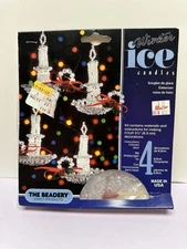 The Beadery Winter Ice Candles Bead Kit Makes 4 Ornaments No 4836 New