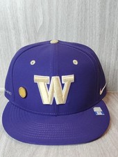 University of Washington Huskies Nike Dri-Fit Hat Cap Size 7½ With Alum Pin