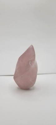 Rose Quartz Crystal Polished Flame 130g