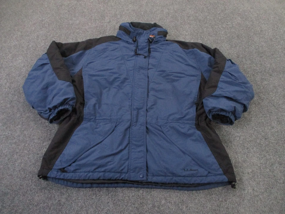 LL Bean Jacket Womens 2X Blue Parka Puffer Coat Outdoors Heavy Camping Hiking - Image 2 of 4