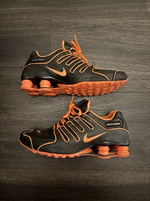 Men s Vintage Nike Shox Black Orange Size 8.5 2012 Nike ID
