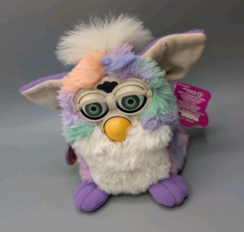 1999  Furby Tiger Electronics Tie-Dye Rare Pastel  Green Eyes 70-800 Parts Only