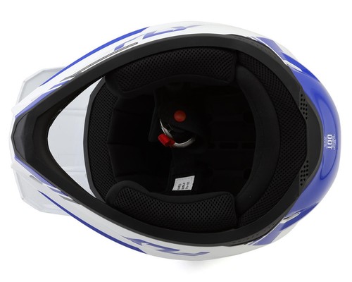 Fly Racing Kinetic Urteil Integralhelm (weiß/blau/grau) - Bild 4 von 35
