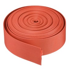 Flat Nylon Webbing Strap 1.5 Inch 10 Yards Tangerine for Backpack, Luggage-rack