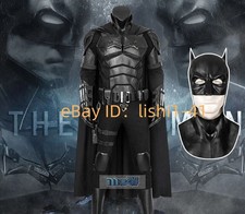 The Batman Bruce Wayne Halloween Cosplay Costume Cloak Pants Full Outfit
