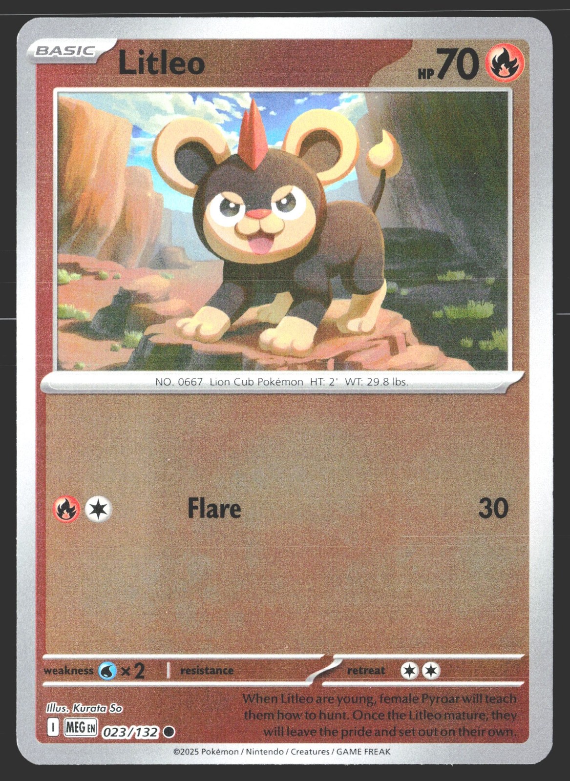 ME01: Mega Evolution #023/132 Litleo Reverse Holo