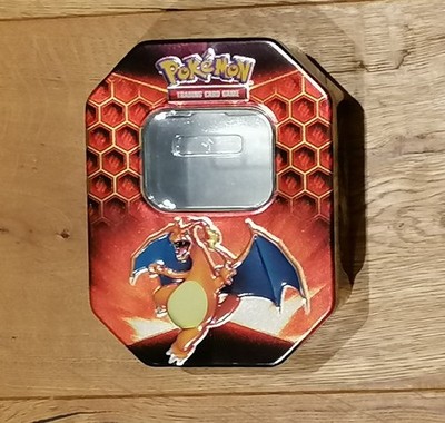 Leere Pokémon Glurak GX ''Verborgenes Schicksal'' Tin Box