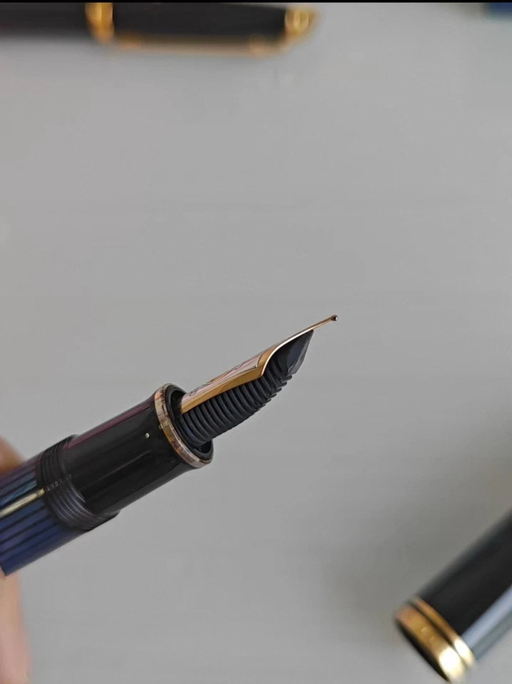 Pelikan M800 faixa azul 18k - ponto EF - Imagem 3 de 4