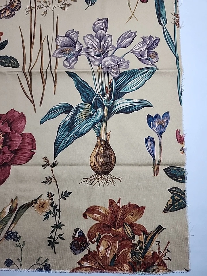 Образец швейной ткани Kessler для ботанического сада обивка с цветочным рисунком 24x25 для интерьера  - Изображение 2 из 4