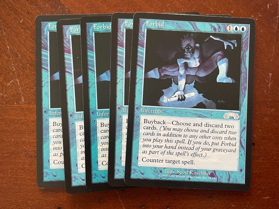 MTG Magic the Gathering Exodus Forbid LP Multiple Available - Image 2 of 2