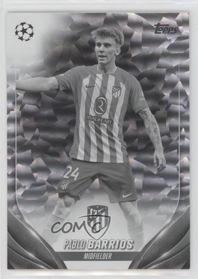 2023 Topps UEFA Club Competitions Black & White Icy Foil /150 Pablo Barrios 13m8