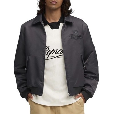 PUMA Represent Full Zip Bomber Jacket Black  Mens size XL