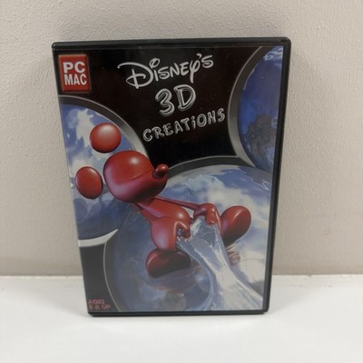 Disneys 3D Creations PC Mac CD-ROM Software 2000 Retro Vintage Magic Artist