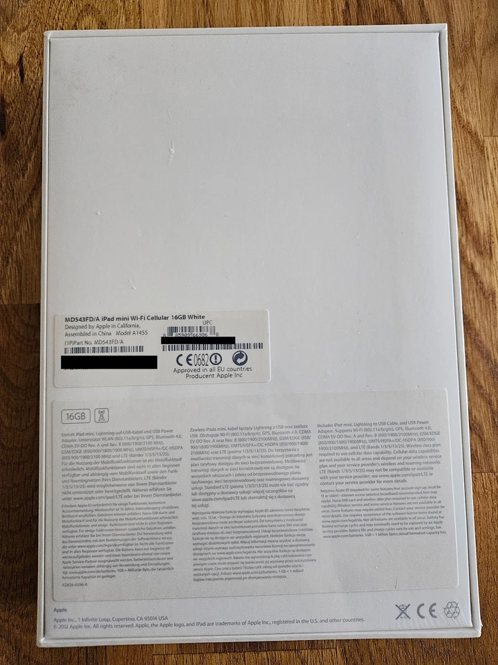 Apple iPad mini A1455  1. Gen. 16GB, WLAN + 4G NEU OVP eingeschweißt Sammler - Bild 2 von 4