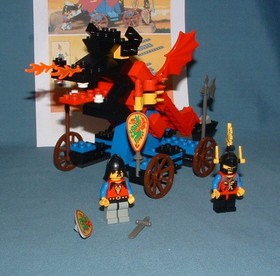 CASTLE, DRAGON KNIGHTS, DRAGON DEFENDER SET NO. 6043 - LEGO - 1994 - USED