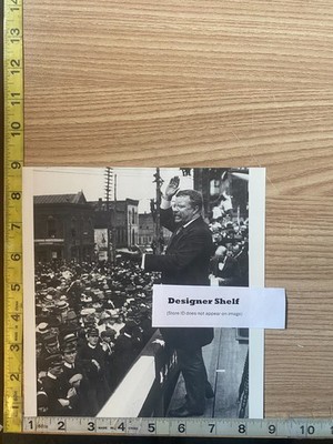 Teddy Roosevelt Making Speech Scene Scene Book Photograph