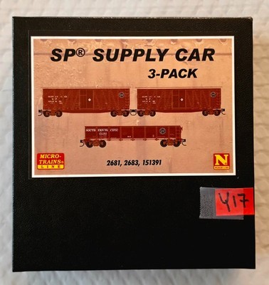 Micro Trains Southern Pacific Supply Car 3 Pack Car# 2681-2683-151391 N scale