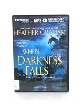BOOK/AUDIOBOOK MP3 CD Heather Graham Alliance Vampires Novel WHEN DARKNESS FALLS