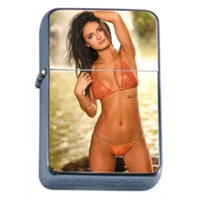 Colorado Pin Up Girls D1 Flip Top Oil Lighter Wind Resistant 
