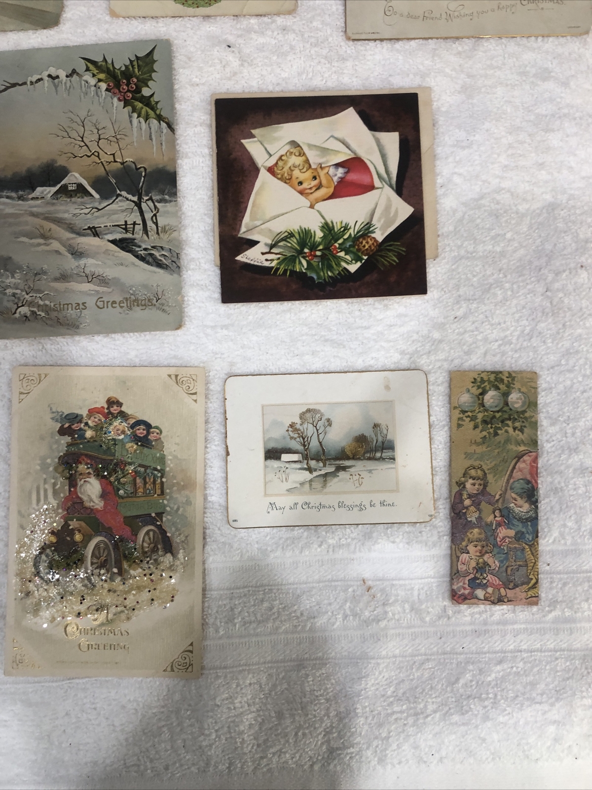 Lot Of 14 Vintage Christmas Cards eBay