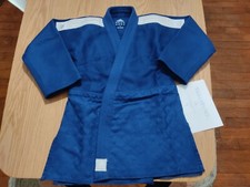 JUDOGI KIMONO JUDO ADIDAS MILLENIUM J 990 TAILLE 150 NEUF BLEU LOGO BLANC/ARGENT