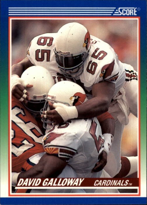 1990 SCORE NFL FOOTBALL Trading Card #368 🤩 DAVID GALLOWAY, Phoenix Cardinals