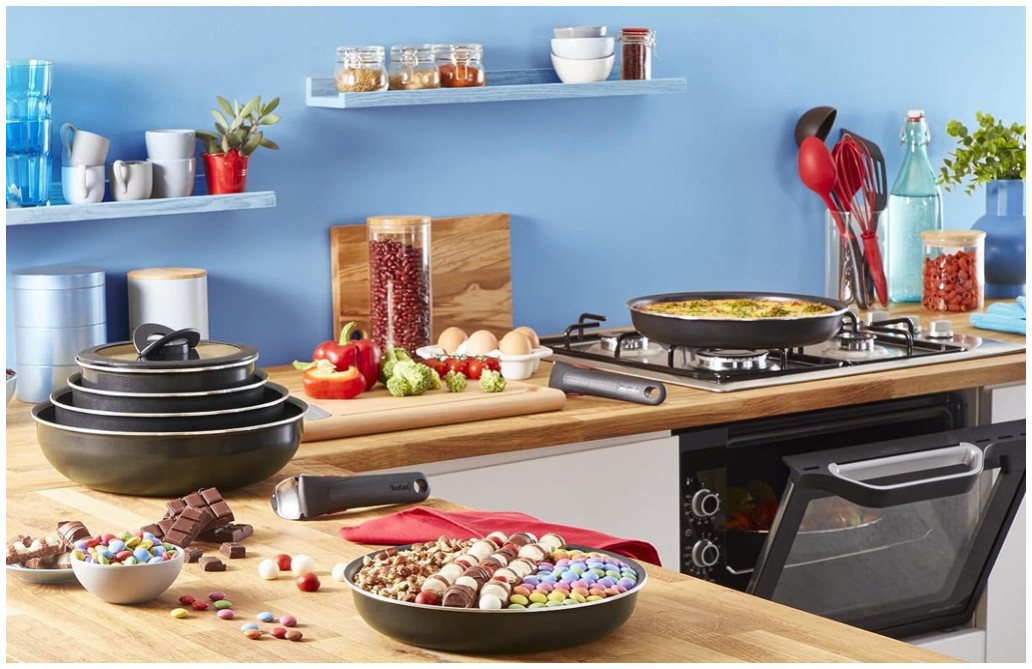 Batterie de cuisine TEFAL set de poêles et casseroles induction et vitrocéramique