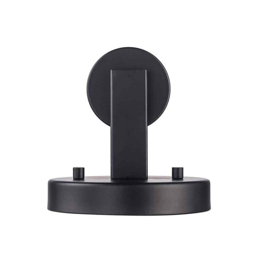 Hampton Bay 1-Light Black Wall Sconce Fixture w/ Clear Glass Shade - Picture 10 of 11