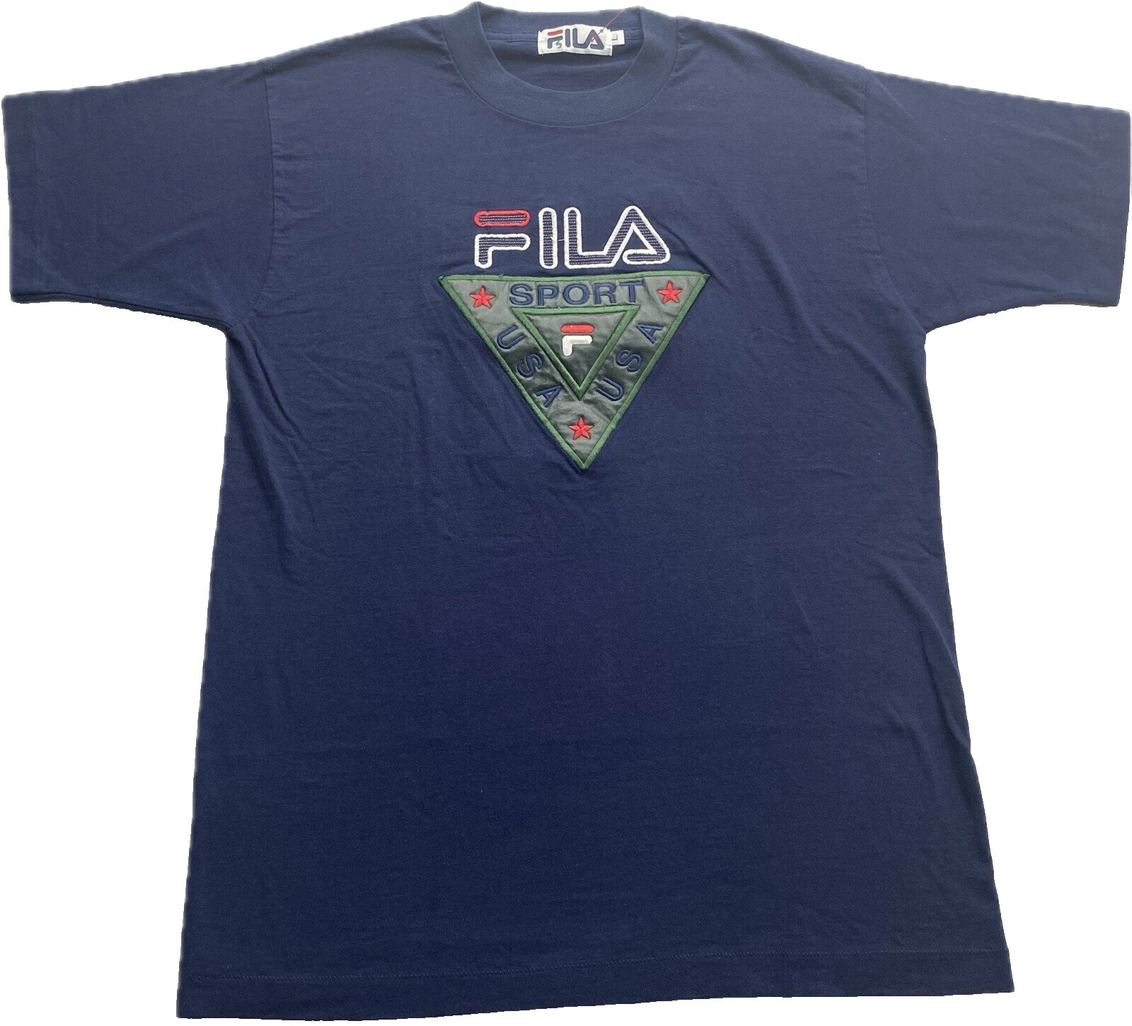 Camisetas a rayas de algodón FILA para hombres