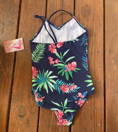 Kanu Surf Big Girls' Beach 1-Piece Swimsuit Multicolor Floral - Size 12 NWT - Picture 3 of 3