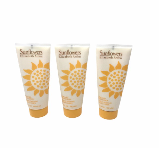 Set of 3 Sunflowers by Elizabeth Arden Perfumed Body Lotion 3.3 oz each