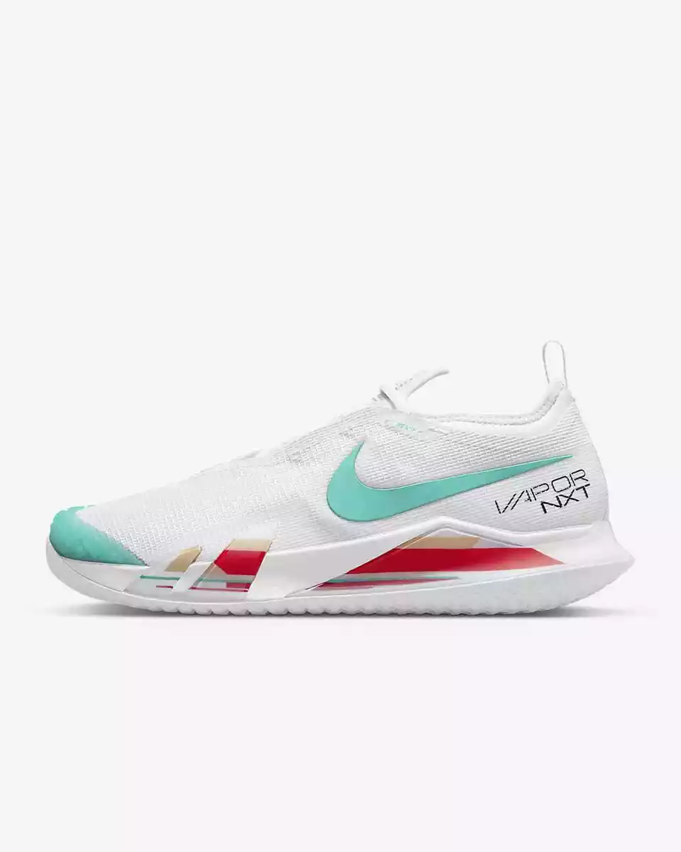 Wmns Nike React Vapor NXT HC White Washed Teal Habanero Red CV0742 136