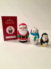 2018 Hallmark Nesting Doll Surprise Mystery Member Exclusive Ornament 3 Piece