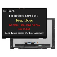 N86624-001 For HP Envy x360 2-in-1 16-ac 16t-ac WUXGA LCD Touch Screen Display