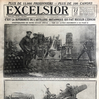 EXCELSIOR WW1 Journal 11 04 1917 Russia China Brazil Artois - Stravinsky Anthem