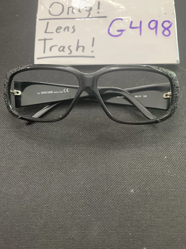 Original Roberto Cavalli Sunglasses Nemea 171S Color B5 Black Rhinestone G498 - Image 2 of 4